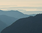 [Layered mountains] - buckhorn wilderness, hills, early morning light, dawn